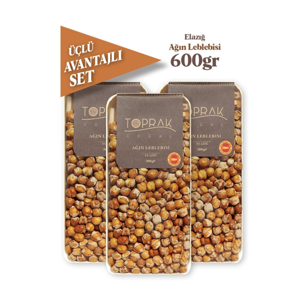 Ağın Leblebisi Ekonomik 3'lü Set-kumda Kavrulmuş Leblebi