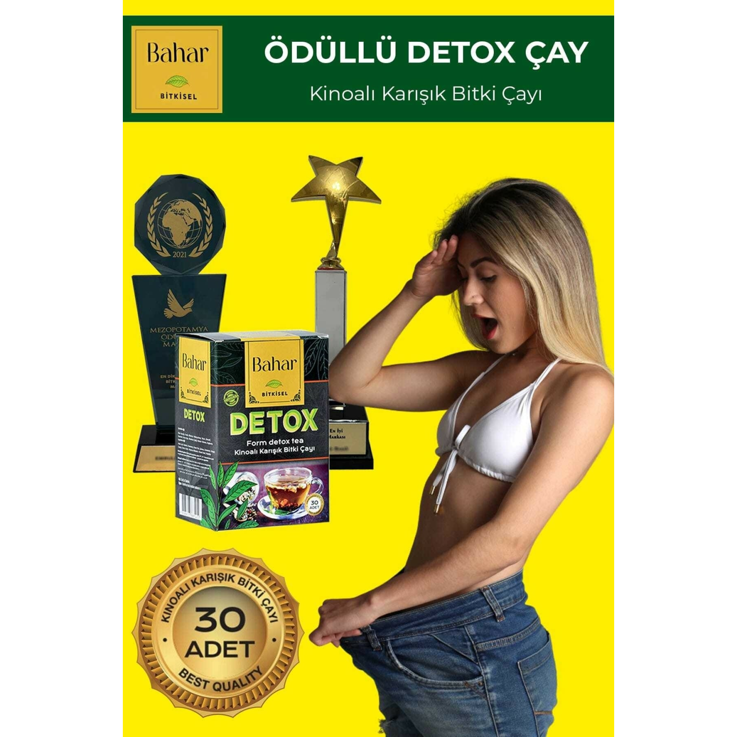 Bitki Çayı - Detox Zayıflamay Kilo Vermeye Yardımcı Form Çay ( 1 Aylık Set )