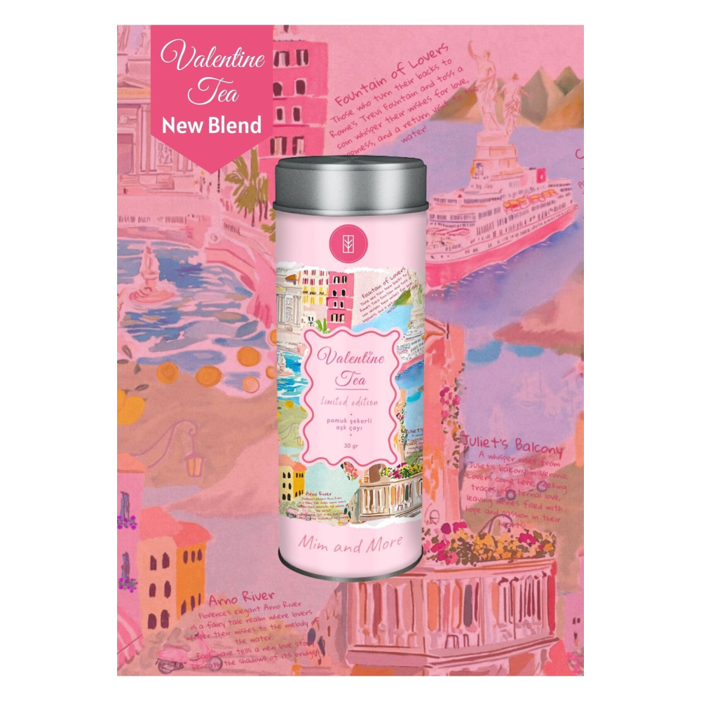 Valentine Tea - Pamuk Şekerli Aşk Çayı 2025 Limited Edition, 30 Gr