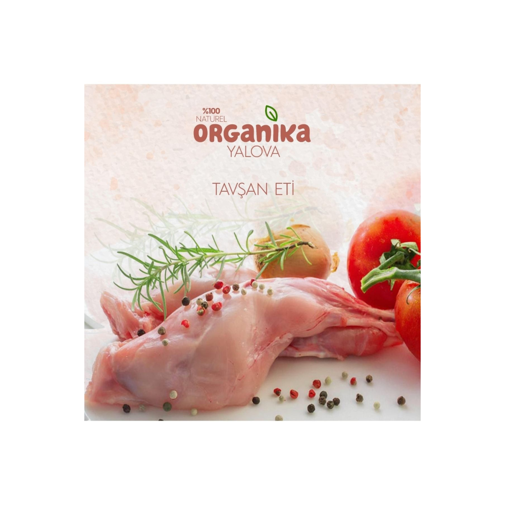 Organik Tavşan Eti 1400-1700gr