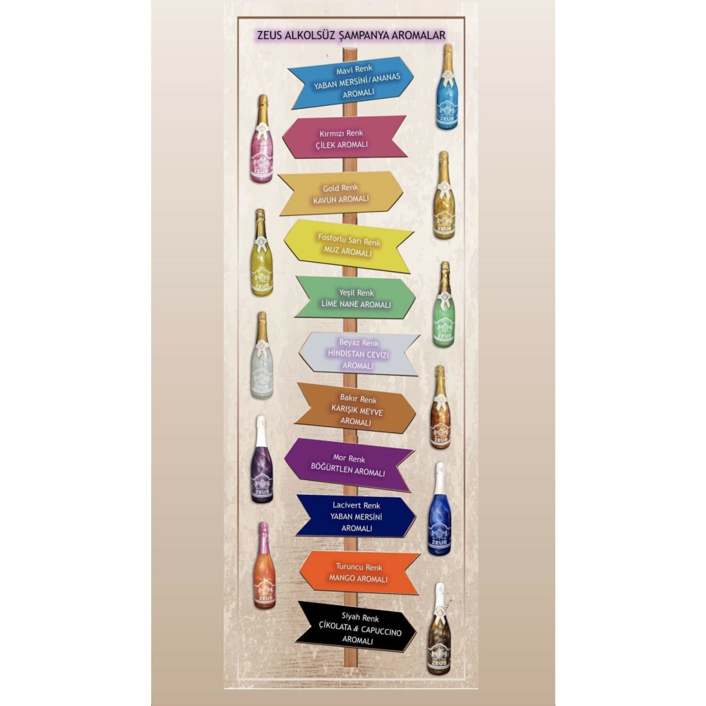 2'li Avantajlı Set Simli Alkolsuz Şampanya 1. Böğürtlen 2. Yaban Çilek Aromalı (alkolsüz Şampanya)