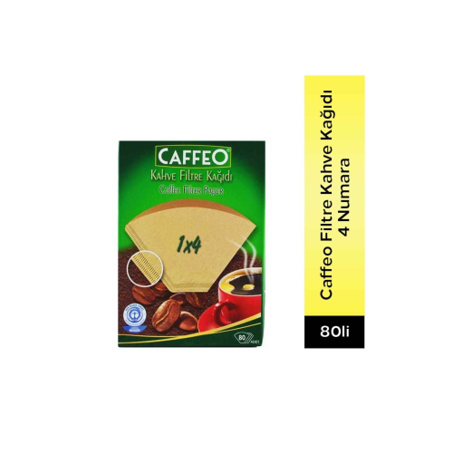 4 Numara Filtre Kahve Kağıdı 80 Adet Kahverengi