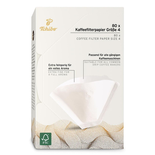Filtre Kahve Kağıdı, Boyut 4, 80 adet