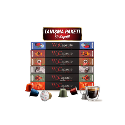 WOCapsule Nespresso Uyumlu Kapsül Kahve 60'li Tanışma Paketi