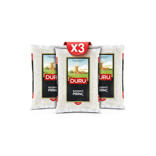 3'lü Basmati Pirinç Paketi X3 Adet 1kg