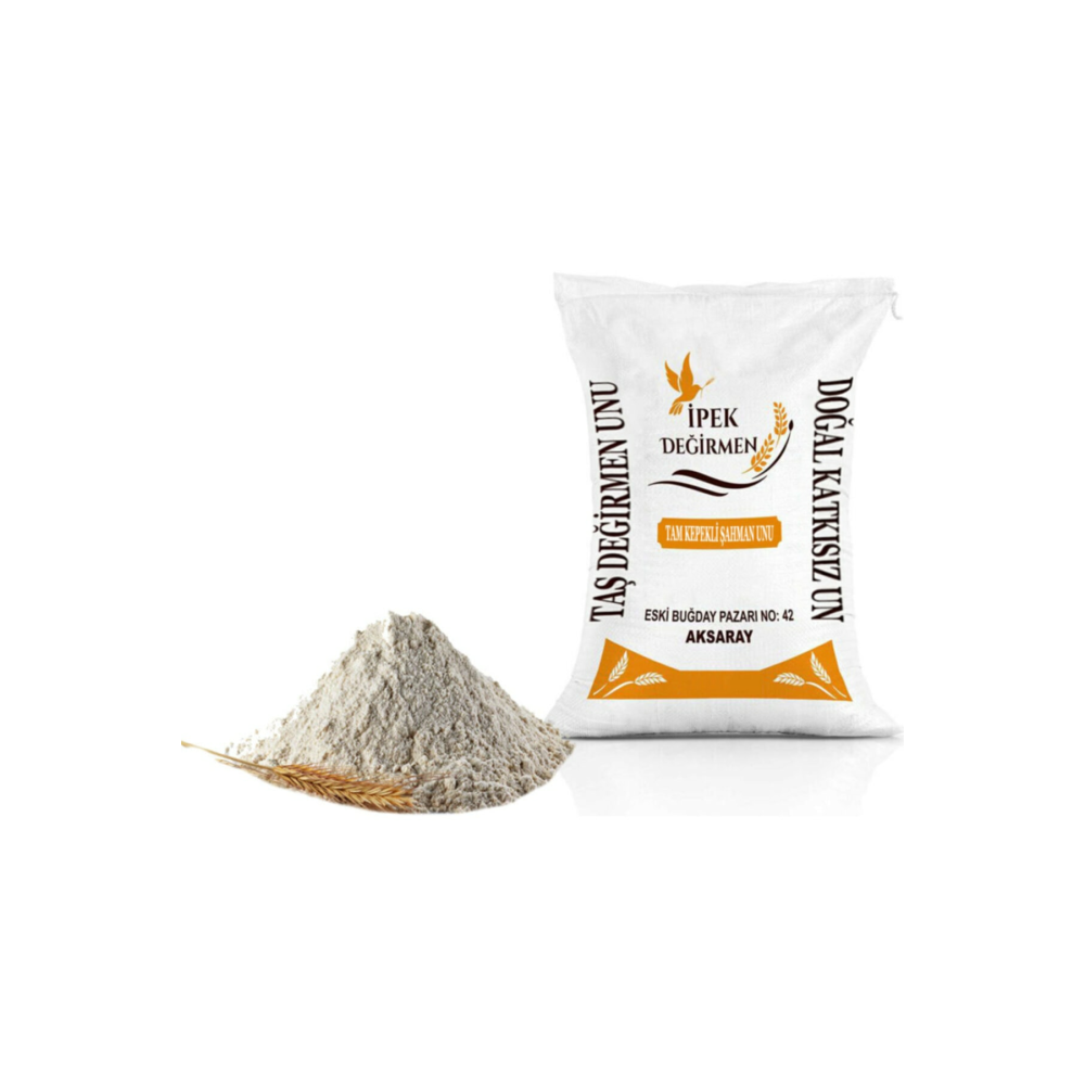 5 Kg Tam Kepekli Tam Buğday Unu Şahman Kırmızı Köy Unu