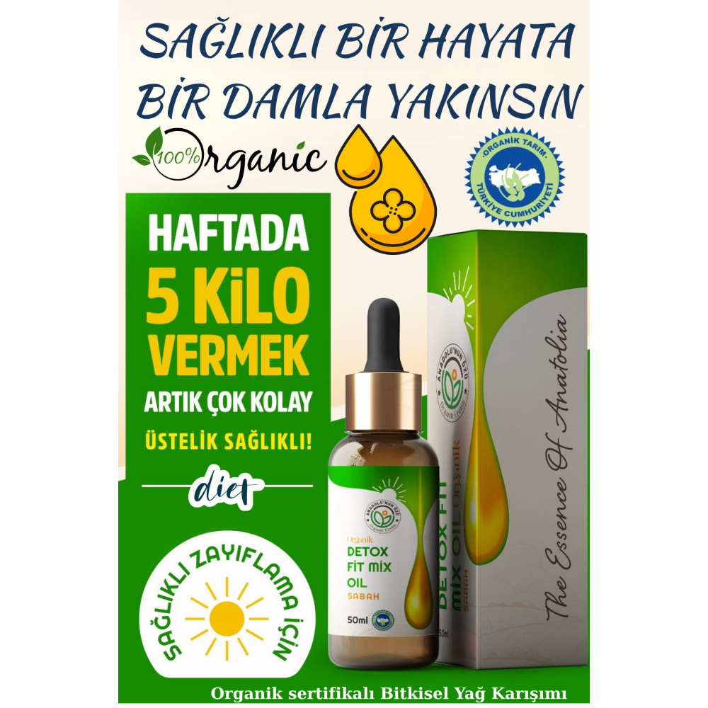 Organik Mix Oil Damla Bitkisel