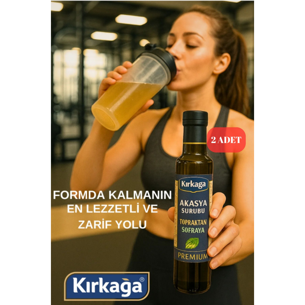 Acacia Akasya Gamı Şurubu 250 ml 2 Adet Fazlalık Atmaya Yardımcı Detox Şurubu | Gurme