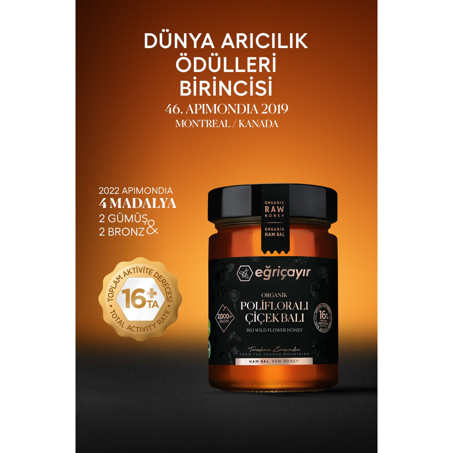 Organik Polifloralı Bal Ta16 450g