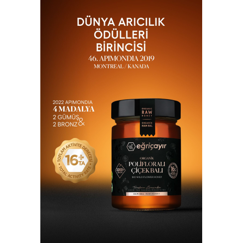 Organik Polifloralı Bal Ta16 450g