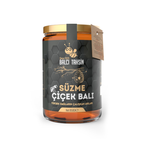 Organik Yüksek Kaliteli Hakiki Karakovan Süzme Çiçek Balı 850 Gr.