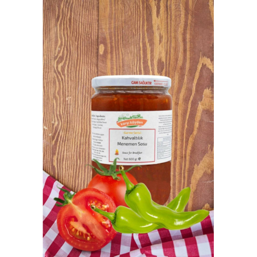 Kahvaltılık Menemen Sosu - (600gr - Cam Kavanoz)