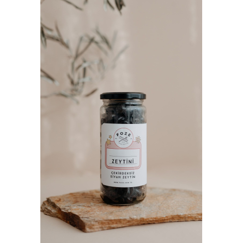 Çekirdeksiz Çocuk Zeytini - Siyah 300 Gr