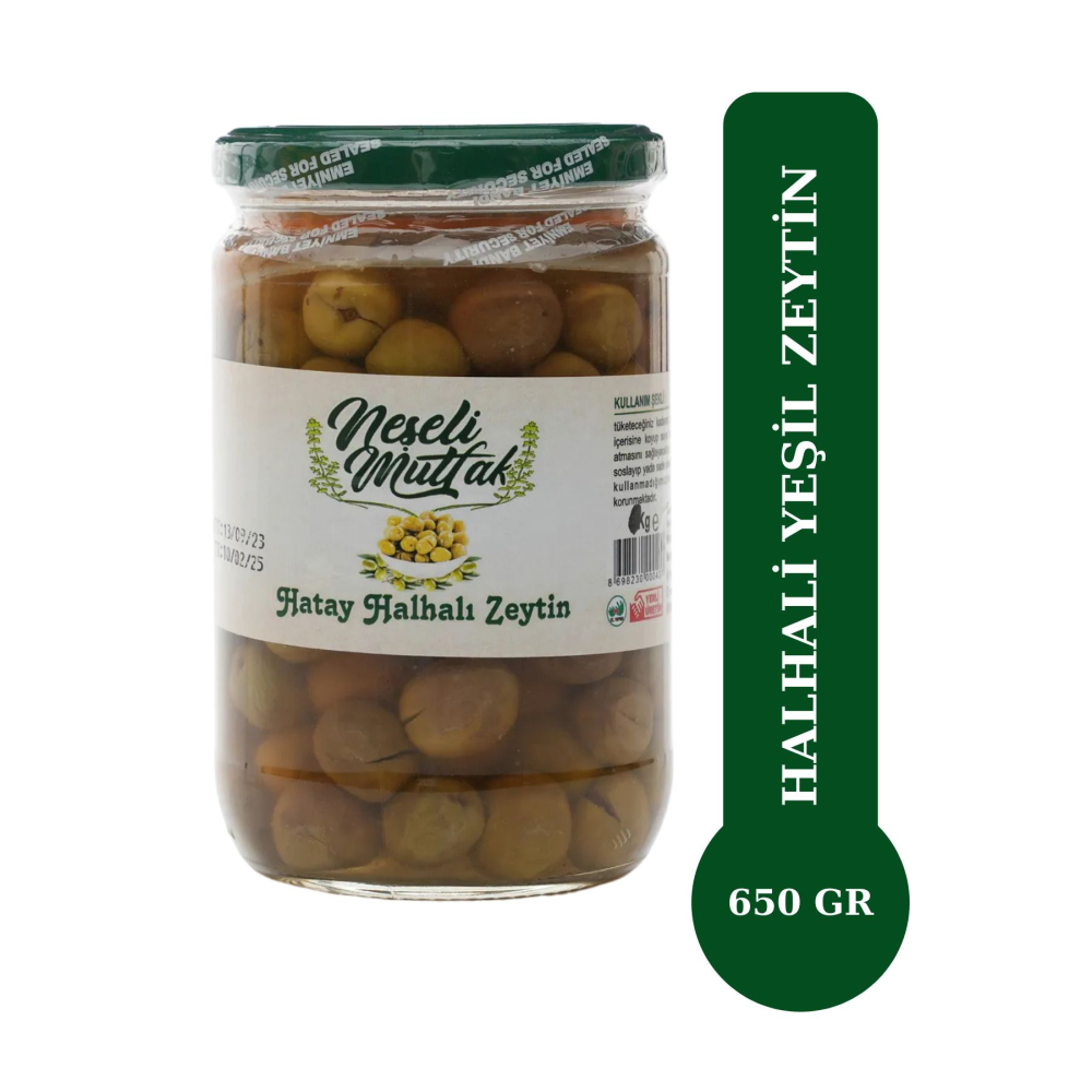Hatay Yeşil Zeytin Halhali 650 Gr