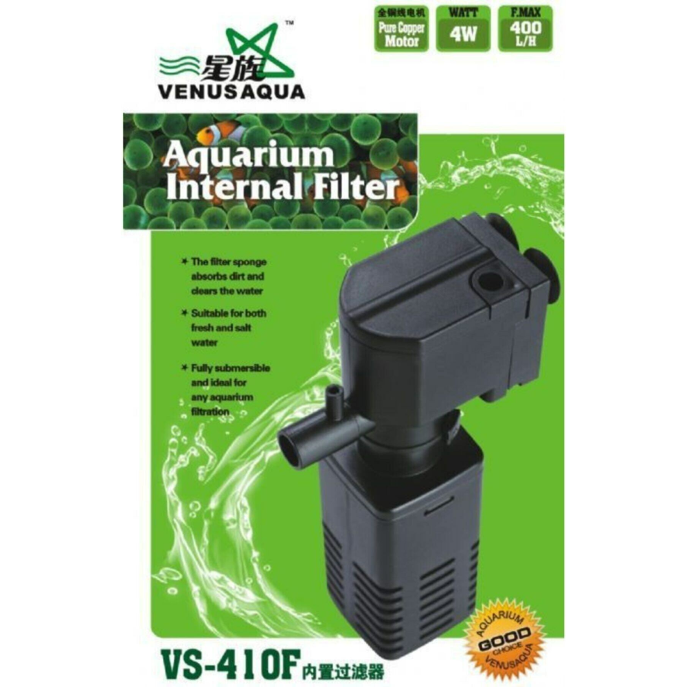 Vs-410f Akvaryum Iç Filtre 400 L/h 4w