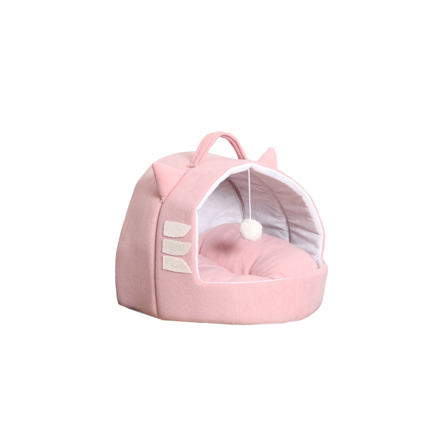 Pudra Renk Kedi Köpek Yatağı Yuvası
