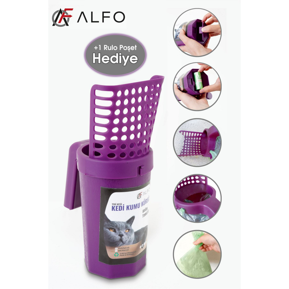 Yeni Nesil Mor Kedi Kumu Küreği