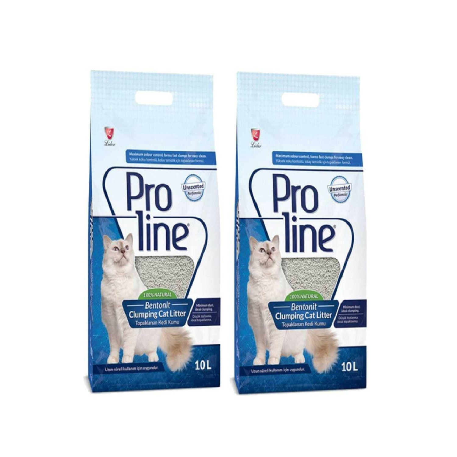 Proline Parfumsüz Kedi Kumu 2x10 L ( 2 Adet 10 L )