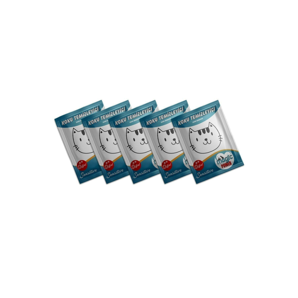5'li Paket Kedi Kumu Koku Temizleyicisi Sensitive
