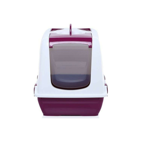 Kapalı Kedi Tuvaleti - Xl Boy 40x37,5x50 Cm Kürekli Mor