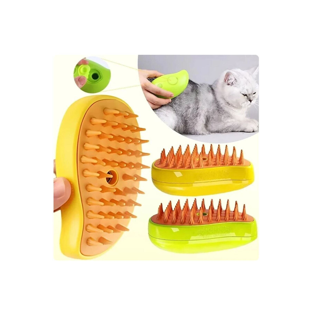 Buharlı Kedi, Köpek Yıkama Fırçası Tarağı, Buharlı kedi tarak, Buharlı köpek tarak