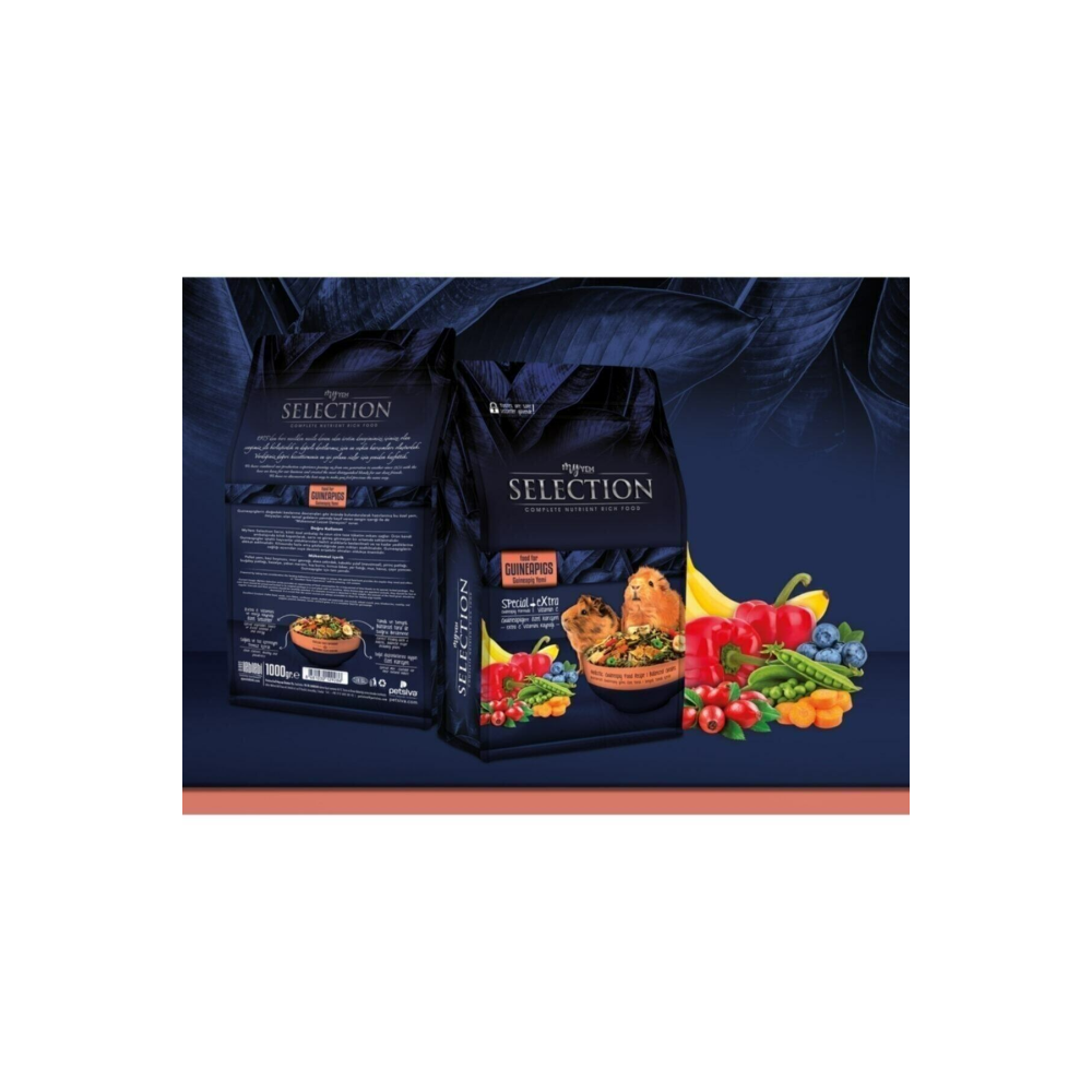 Selection Gerçek Sebze Parçalı Ginepig Yemi 750gr