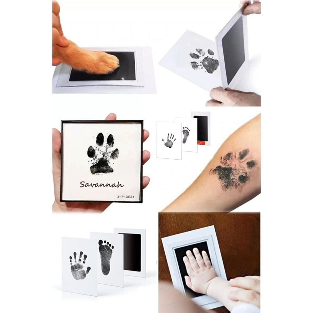 Evcil Hayvan Pati Izi Seti Toksik Olmayan Mürekkepsiz Baskı Kiti Kedi Köpek Için Uygun