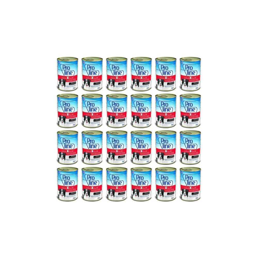 Kuzulu Et Parçacıklı Köpek Konservesi 415 gr x 24 Adet