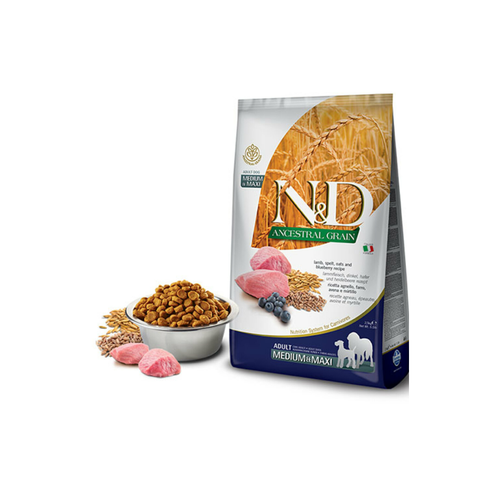 Kuzu Etli Yaban Mersini Düşük Tahıllı Yetişkin Köpek Maması 12 kg