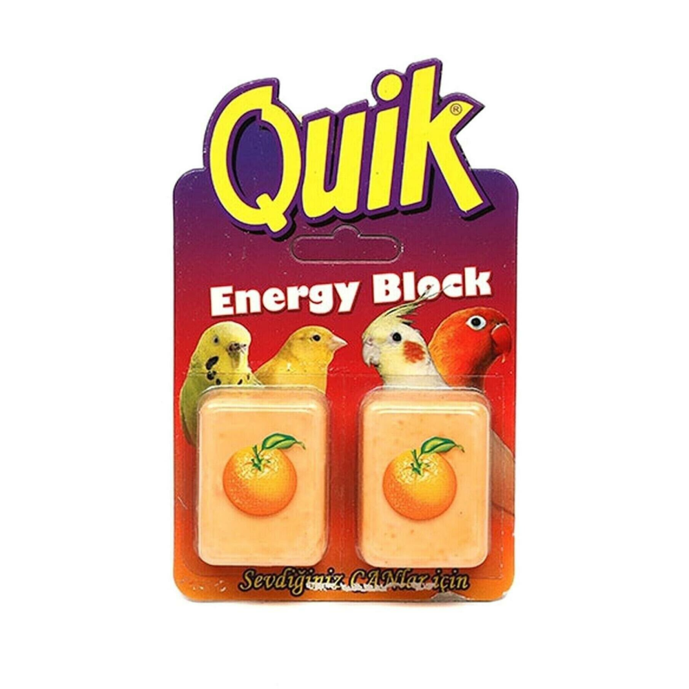 Kuşlar Için Enerji Blok Gaga Taşı Portakallı 2li