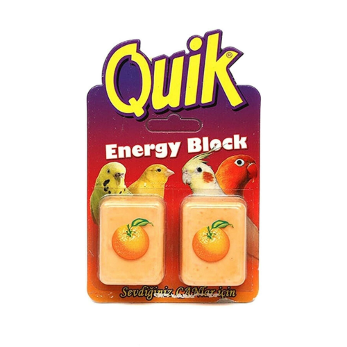 Kuşlar Için Enerji Blok Gaga Taşı Portakallı 2li