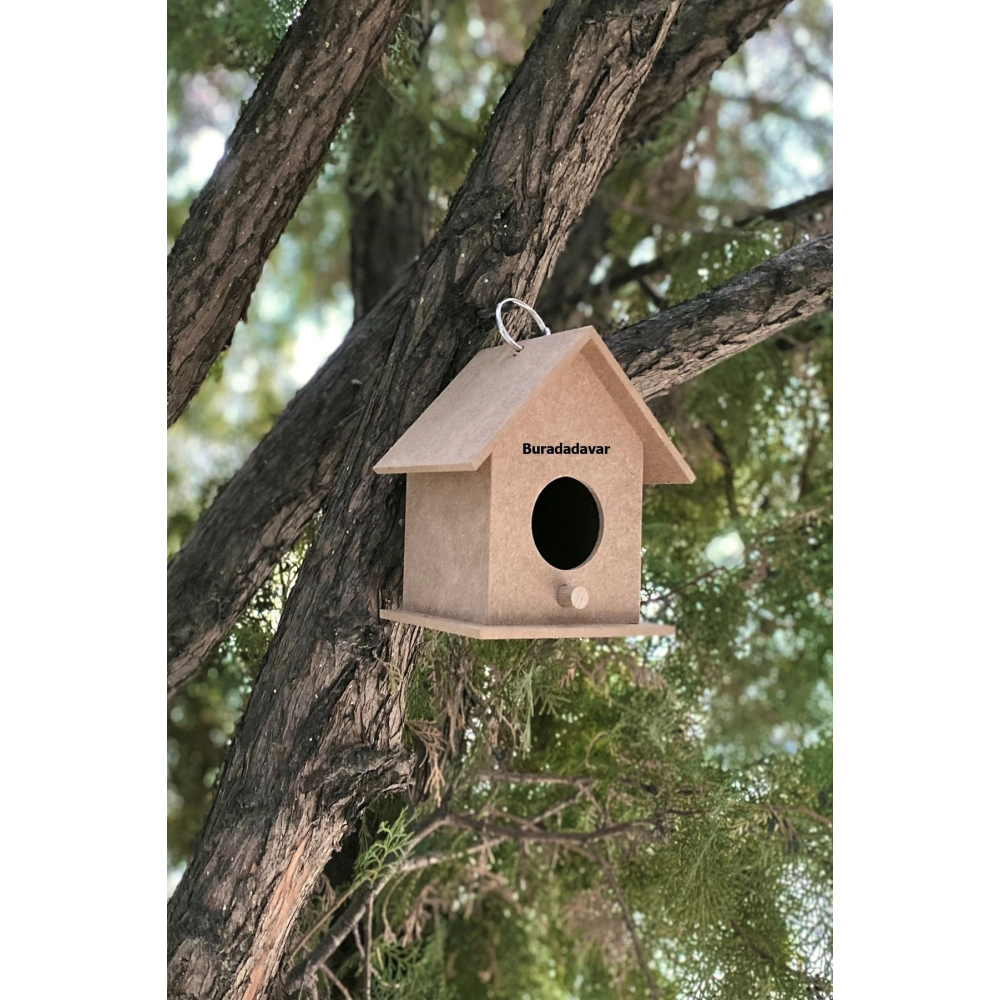 Ahşap Kuş Evi Yuvası 11x11x14