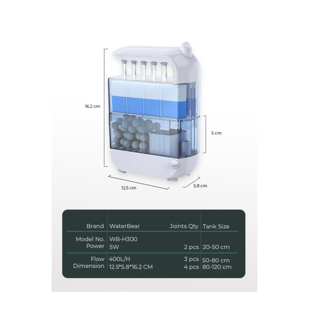 Düşük Su Seviyeli Kaplumbağa Akvaryumu Teraryum İçin İç Filtre
