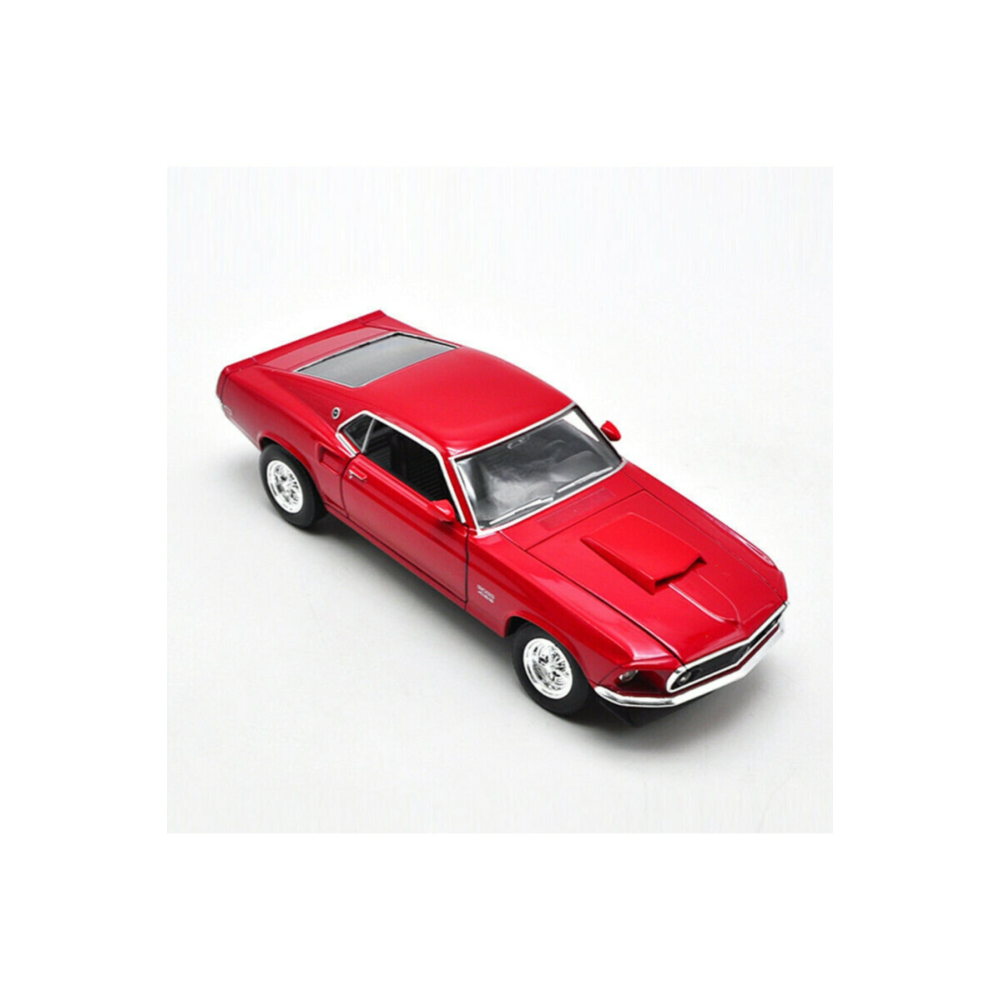 1969 Ford Mustang Boss 429 BORDO 1:24 Model Araba