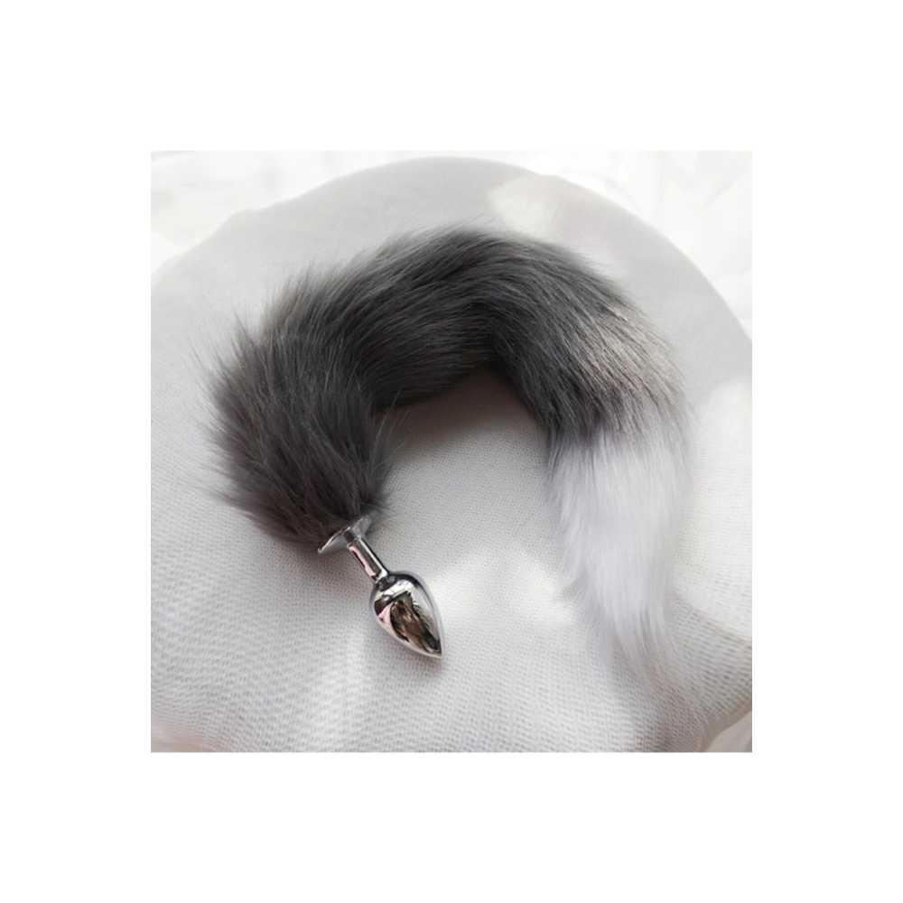 Tilki Kuyruğu Plug Gri Beyaz