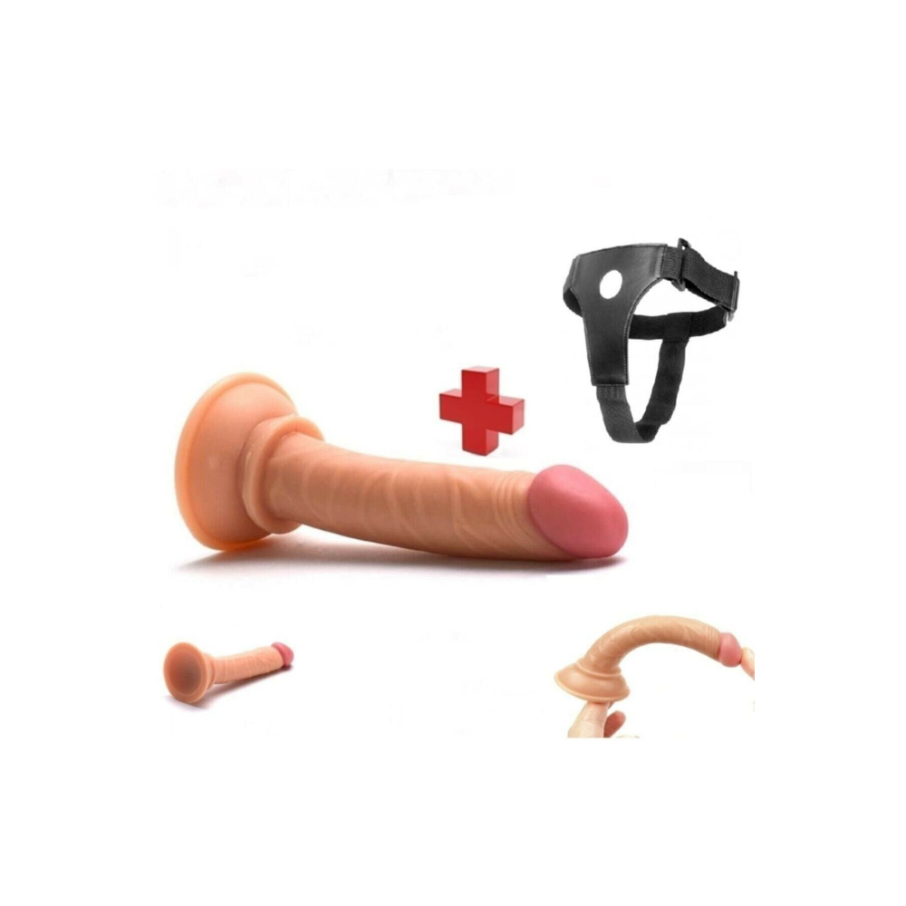 Belden Bağlamalı Takma 13 Cm Kemerli Penis