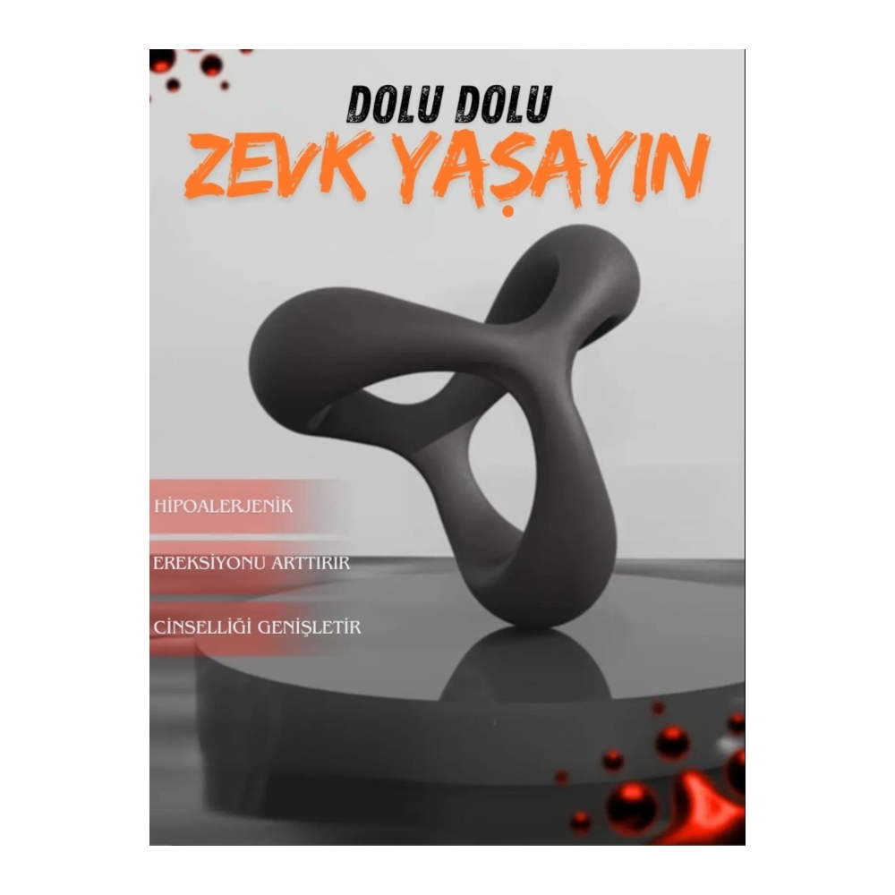 Asg Medical Ultra Esnek Yapıda Elastik Yumuşak Silikon Rahat Takılabilir Süper Testis Penis Halkası