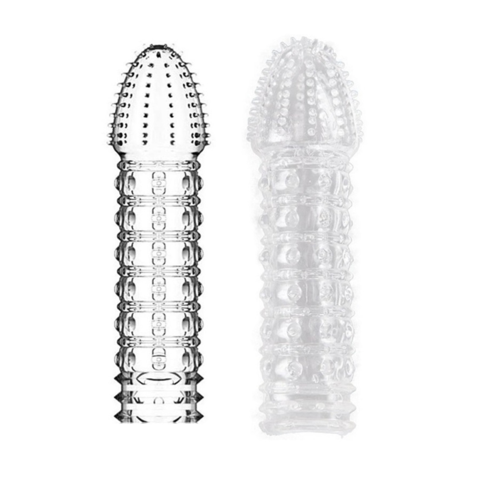 Suzaku Kaliteli Silikon Penis Kılıfı Uzatmalı Prezervatif Dildo