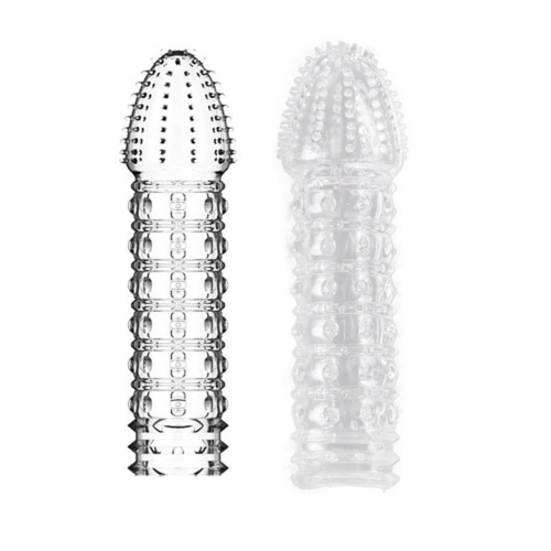 Suzaku Kaliteli Silikon Penis Kılıfı Uzatmalı Prezervatif Dildo