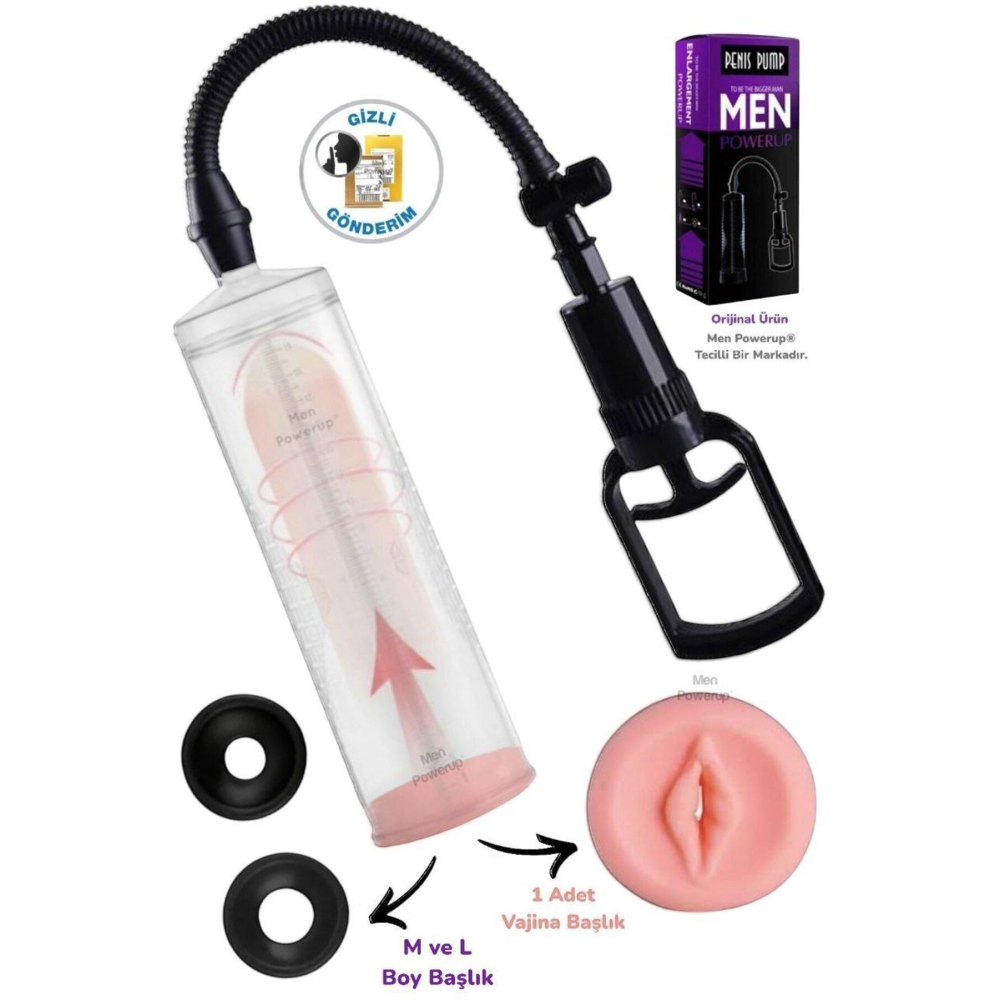Büyük Boy Tetikli Vakum Penis Pompası - Ölçekli Pompa & Vajina Başlık Ve Iki Ebatlı Başlık