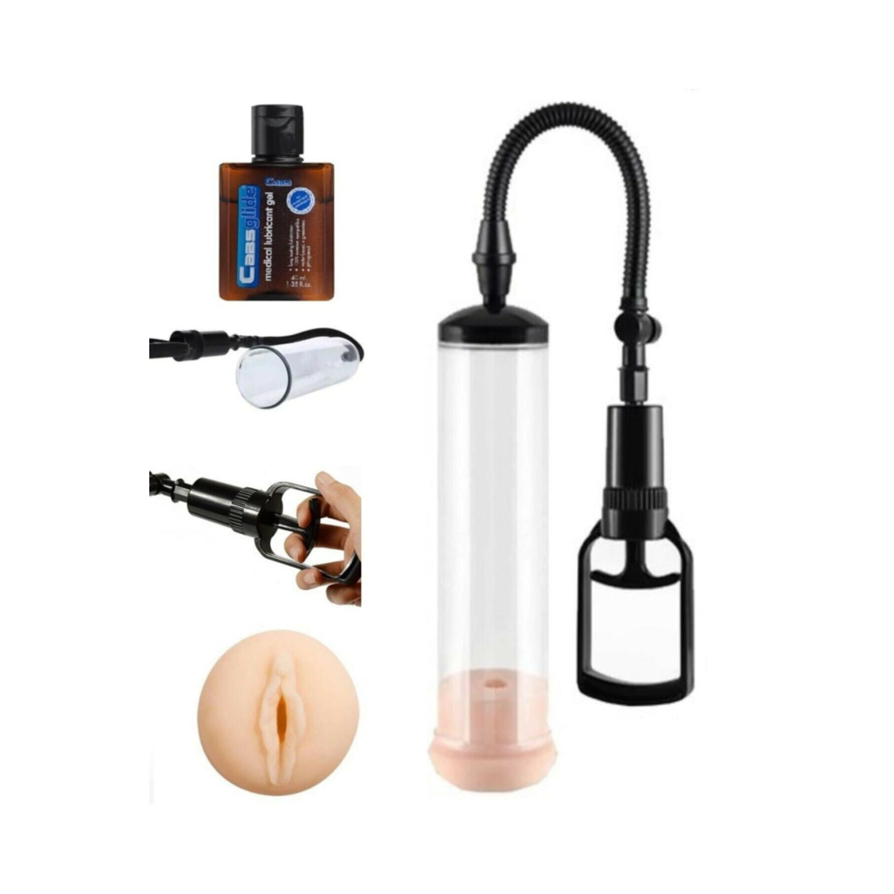 Vajina Başlıklı Penis Pompası Vakum 40ml Jel