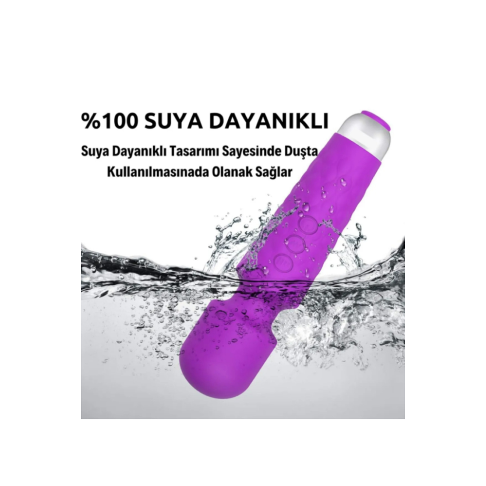 20 Modlu Su Geçirmez Female Wand Massager Şarjlı Vibratör Titreşimli Dildo