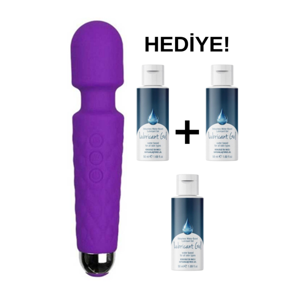 USB Şarjlı Su Geçirmez Titreşimli Vibratör 20 Farklı Mod Vajinal, Klitoral ve Anal Uyarıcı