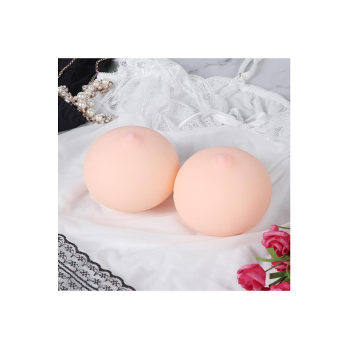 Realistik Çiftli Kadın Göğüsü Ultra Yumuşak Gerçekçi Ten Dokusunda İkili Yapay  Göğüs