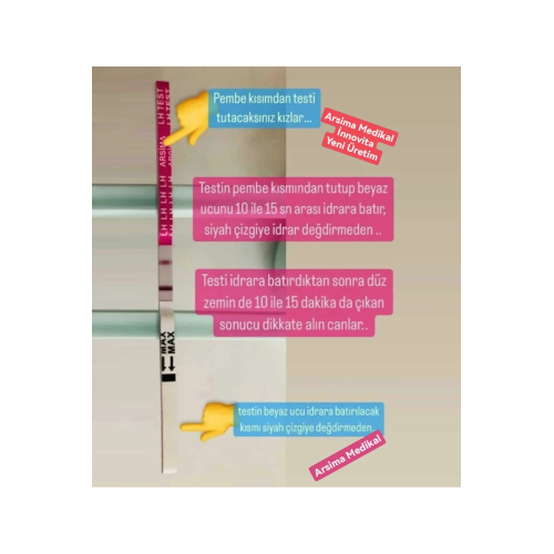 30 Adet Ovulasyon 2 Adet Ultra Hızlı Gebelik Testi