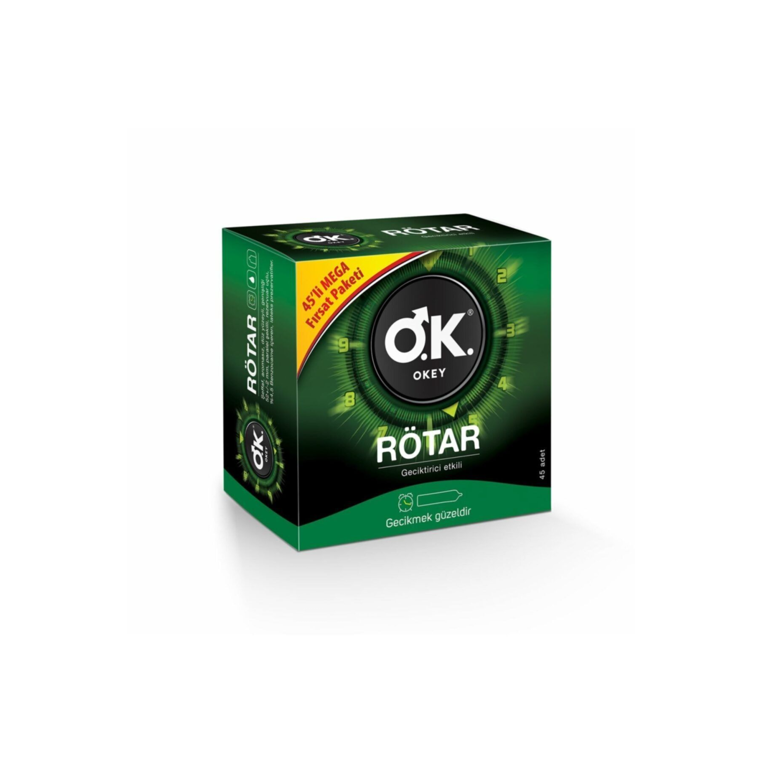 Rötar Geciktiricili 45'li Prezervatif Fırsat Paketi