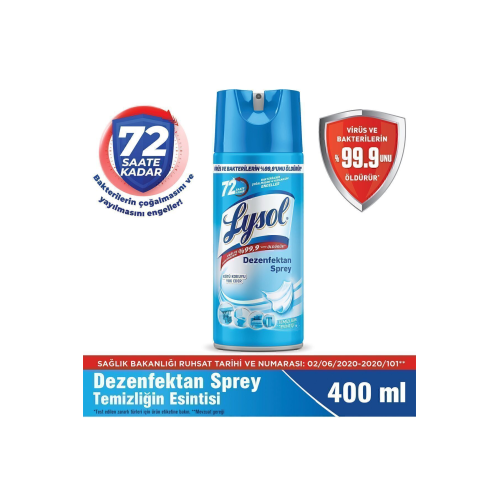 Pratik Yüzey Temizleyici, Koku Giderici, Dezenfektan Sprey Temizliği Esintisi 400 ml
