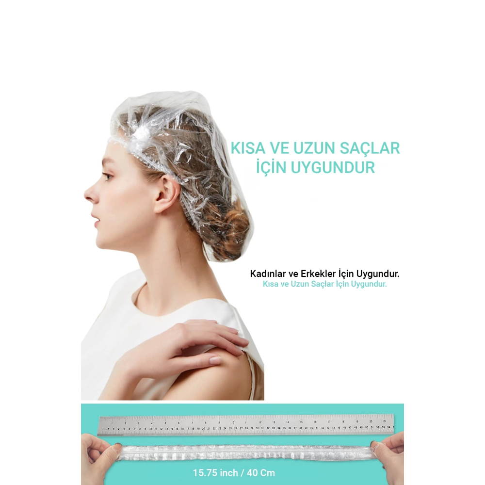 Tek Kullanımlık Naylon Duş Bonesi 50 Adet