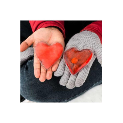 1 Adet Kalp Şeklinde Mini El Isıtıcı Dekoratif Hediyelik Mini Su Torbası