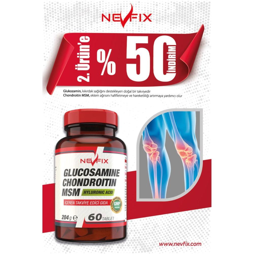 Glucosamine Chondroitin Msm Hyaluronic Acid 60 Tablet